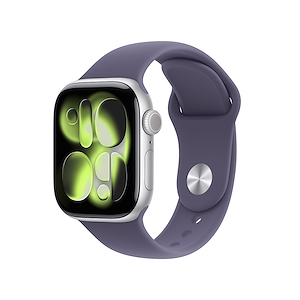 Apple Watch Series 11 42mm M/L GPS Alluminio Argento Sport Band Viola Nebbia